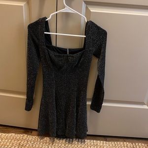 UO sparkly long sleeve romper